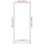 Gestreifter Fußabtreter in Schwarz und Grau 115x300 cm von , Fußmatten - Ref: Foro24-4105598, Preis: 79,93 €, Rabatt: %