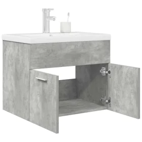 Badezimmermöbel mit integriertem Waschbecken und grauem Betonhahn. von , Badezimmermöbel - Ref: Foro24-3324889, Preis: 186,15...