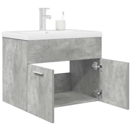 Bathroom furniture with built-in sink and concrete gray faucet by , Bathroom furniture - Ref: Foro24-3324889, Price: 186,15 €...