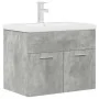 Badezimmermöbel mit integriertem Waschbecken und grauem Betonhahn. von , Badezimmermöbel - Ref: Foro24-3324889, Preis: 186,15...