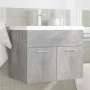 Badezimmermöbel mit integriertem Waschbecken und grauem Betonhahn. von , Badezimmermöbel - Ref: Foro24-3324889, Preis: 186,15...