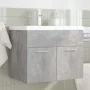 Mueble de baño con lavabo incorporado y grifo gris hormigón de , Muebles de baño - Ref: Foro24-3324889, Precio: 186,12 €, Des...