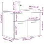 Badezimmermöbel mit integriertem Waschbecken und grauem Betonhahn. von , Badezimmermöbel - Ref: Foro24-3324889, Preis: 186,15...