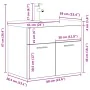 Mueble de baño con lavabo incorporado y grifo gris hormigón de , Muebles de baño - Ref: Foro24-3324889, Precio: 186,12 €, Des...