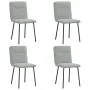 Dining chairs, set of 4, light gray velvet by , dining chairs - Ref: Foro24-3315309, Price: 167,72 €, Discount: %