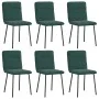 Esstischstühle, 6 Stück, dunkelgrüner Samt von , Essstühle - Ref: Foro24-3315581, Preis: 247,35 €, Rabatt: %
