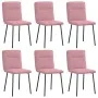 Esstischstühle, 6 Stück, rosa Samt von , Essstühle - Ref: Foro24-3315583, Preis: 247,36 €, Rabatt: %