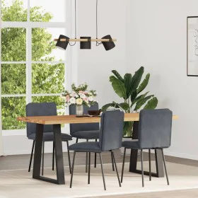 Dining chairs 4 units dark gray velvet by , dining chairs - Ref: Foro24-3315410, Price: 171,75 €, Discount: %