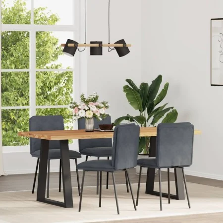Sillas de comedor 4 unidades terciopelo gris oscuro de , Sillas de comedor - Ref: Foro24-3315410, Precio: 171,74 €, Descuento: %