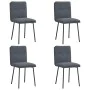 Dining chairs 4 units dark gray velvet by , dining chairs - Ref: Foro24-3315410, Price: 174,57 €, Discount: %