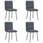 Sillas de comedor 4 unidades terciopelo gris oscuro de , Sillas de comedor - Ref: Foro24-3315410, Precio: 171,74 €, Descuento: %