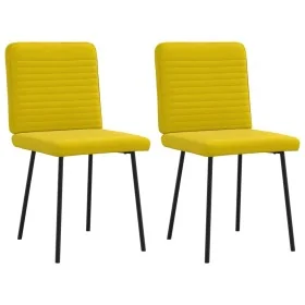 Esszimmerstühle, 2 Stück, gelber Samt von , Essstühle - Ref: Foro24-4101140, Preis: 87,82 €, Rabatt: %