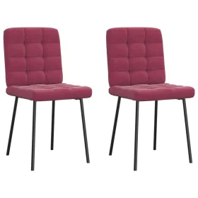 Esszimmerstühle, 2 Stück, Samt, Weinrot von , Essstühle - Ref: Foro24-4101085, Preis: 89,58 €, Rabatt: %