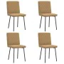 Esszimmerstühle, 4 Stück, braunes Samtgewebe von , Essstühle - Ref: Foro24-3315211, Preis: 165,12 €, Rabatt: %
