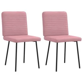 Dining chairs 2 units pink velvet by , dining chairs - Ref: Foro24-4101137, Price: 87,82 €, Discount: %