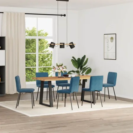 Esstischstühle, 6 Stück, blauer Samt von , Essstühle - Ref: Foro24-3315624, Preis: 261,07 €, Rabatt: %