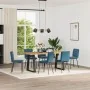 Esstischstühle, 6 Stück, blauer Samt von , Essstühle - Ref: Foro24-3315624, Preis: 261,07 €, Rabatt: %