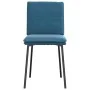 Sillas de comedor 6 unidades terciopelo azul de , Sillas de comedor - Ref: Foro24-3315624, Precio: 261,05 €, Descuento: %