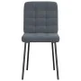 Sillas de comedor 4 unidades terciopelo gris oscuro de , Sillas de comedor - Ref: Foro24-3315181, Precio: 171,43 €, Descuento: %