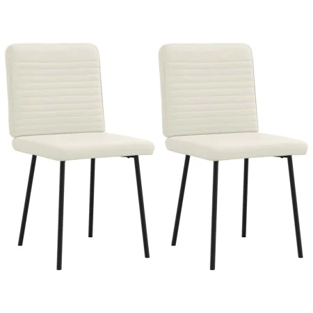 Dining chairs 2 units cream velvet by , dining chairs - Ref: Foro24-4101142, Price: 88,85 €, Discount: %