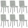 Swivel dining chairs 6 pcs light gray velvet by , dining chairs - Ref: Foro24-3315450, Price: 254,84 €, Discount: %