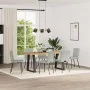 Drehbare Esszimmerstühle, 6 Stück, hellgraues Samtgewebe. von , Essstühle - Ref: Foro24-3315450, Preis: 254,86 €, Rabatt: %
