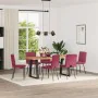 Esstischstühle, 6 Stück, Samt, Weinrot. von , Essstühle - Ref: Foro24-3315478, Preis: 246,08 €, Rabatt: %