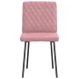 Dining chairs 4 units pink velvet by , dining chairs - Ref: Foro24-3315207, Price: 165,10 €, Discount: %