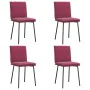 Esszimmerstühle, 4 Stück, Samt, Weinrot. von , Essstühle - Ref: Foro24-3315349, Preis: 174,99 €, Rabatt: %