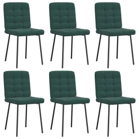 Dining chairs 6 units dark green velvet by , dining chairs - Ref: Foro24-3315452, Price: 256,59 €, Discount: %