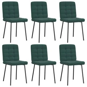 Esstischstühle, 6 Stück, dunkelgrüner Samt von , Essstühle - Ref: Foro24-3315452, Preis: 256,54 €, Rabatt: %