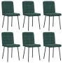 Sillas de comedor 6 unidades terciopelo verde oscuro de , Sillas de comedor - Ref: Foro24-3315452, Precio: 256,54 €, Descuent...