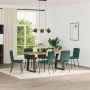 Esstischstühle, 6 Stück, dunkelgrüner Samt von , Essstühle - Ref: Foro24-3315452, Preis: 256,59 €, Rabatt: %