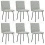 Sillas de comedor giratorias 6 uds terciopelo gris claro de , Sillas de comedor - Ref: Foro24-3315473, Precio: 248,03 €, Desc...