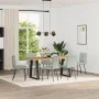 Drehbare Esszimmerstühle, 6 Stück, hellgraues Samtgewebe. von , Essstühle - Ref: Foro24-3315679, Preis: 256,44 €, Rabatt: %