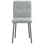 Drehbare Esszimmerstühle, 6 Stück, hellgraues Samtgewebe. von , Essstühle - Ref: Foro24-3315679, Preis: 256,44 €, Rabatt: %
