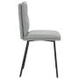 Drehbare Esszimmerstühle, 6 Stück, hellgraues Samtgewebe. von , Essstühle - Ref: Foro24-3315679, Preis: 256,44 €, Rabatt: %