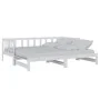 Abnehmbares Schlafsofa aus massivem weißem Kiefernholz, 2 x (90 x 200) cm von vidaXL, Betten und Lattenroste - Ref: Foro24-83...