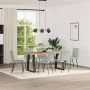 Drehbare Esszimmerstühle, 6 Stück, hellgraues Samtgewebe. von , Essstühle - Ref: Foro24-3315503, Preis: 250,14 €, Rabatt: %