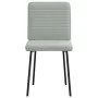 Drehbare Esszimmerstühle, 6 Stück, hellgraues Samtgewebe. von , Essstühle - Ref: Foro24-3315503, Preis: 250,14 €, Rabatt: %