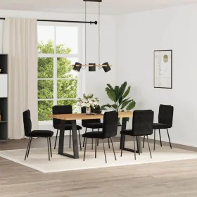 Esstischstuhl, 6 Stück, schwarzer Samt von , Essstühle - Ref: Foro24-3315685, Preis: 256,91 €, Rabatt: %