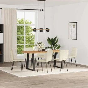 Dining chairs, 6 units, cream velvet. by , dining chairs - Ref: Foro24-3315588, Price: 252,85 €, Discount: %