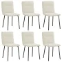 Dining chairs, 6 units, cream velvet. by , dining chairs - Ref: Foro24-3315588, Price: 252,84 €, Discount: %