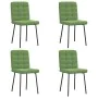 Sillas de comedor 4 unidades terciopelo verde claro de , Sillas de comedor - Ref: Foro24-3315183, Precio: 169,13 €, Descuento: %