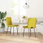 Dining chairs 2 units yellow velvet by , dining chairs - Ref: Foro24-4101087, Price: 89,69 €, Discount: %