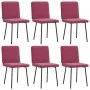 Dining chairs 6 units in red velvet. by , dining chairs - Ref: Foro24-3315508, Price: 251,16 €, Discount: %