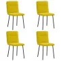 Dining chairs 4 units yellow velvet by , dining chairs - Ref: Foro24-3315316, Price: 166,25 €, Discount: %