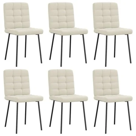 Dining chairs, 6 units, cream velvet. by , dining chairs - Ref: Foro24-3315459, Price: 254,26 €, Discount: %