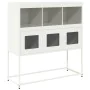 Kaltgewalzter weißer Stahlschrank 100,5x39x107 cm von , Sideboards - Ref: Foro24-853421, Preis: 118,89 €, Rabatt: %