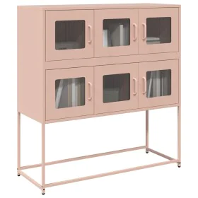 Kaltgewalzter Stahlschrank in Rosa 100,5x39x107 cm von , Sideboards - Ref: Foro24-853423, Preis: 137,14 €, Rabatt: %